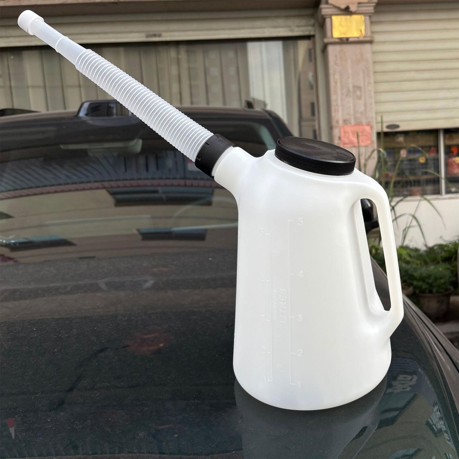 注ぎ口と蓋付きオイル缶 5L 漏れ防止自動車用オイル/液体デ - Home Cooking Oil Making Machine のレビューと価格