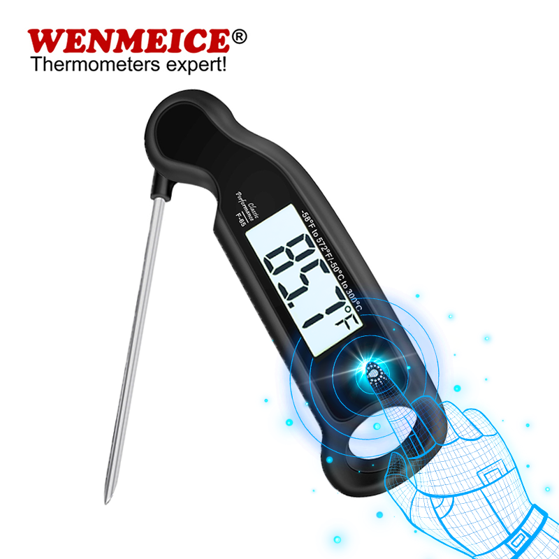 WENMEICE デジタル肉用温度計 タッチ式バックライト付 - Home Cooking Reading のレビューと価格