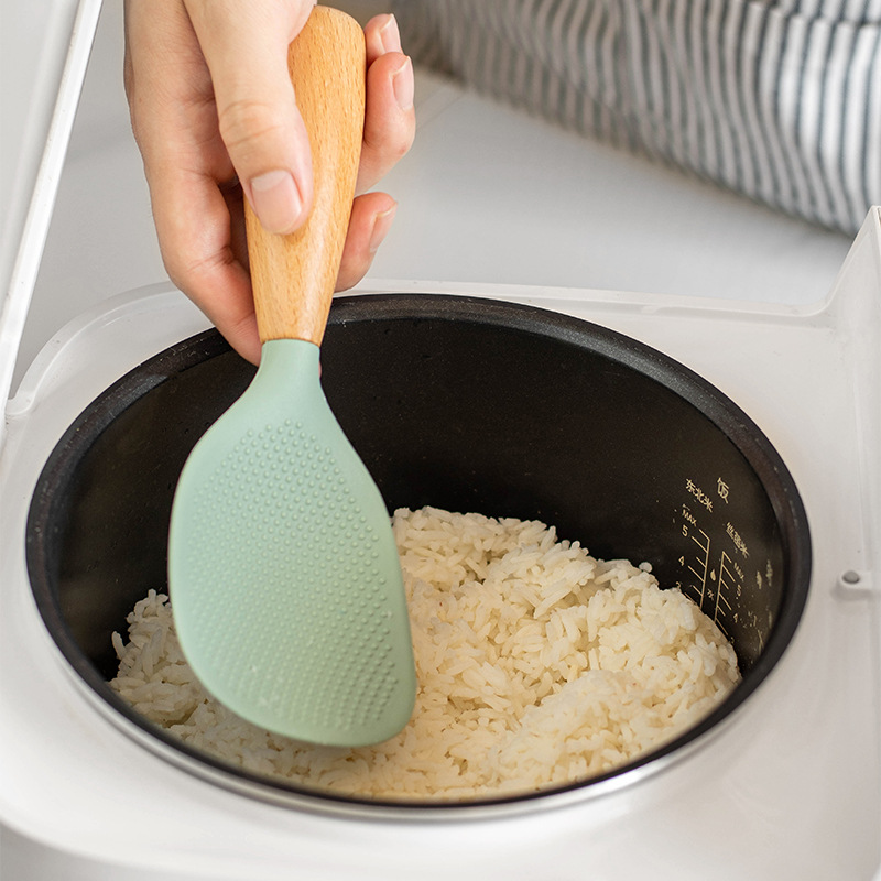 1 個シリコンスプーンノンスティック調理スプーン火傷防止ポッ - Crepe Pan Nonstick のレビューと価格