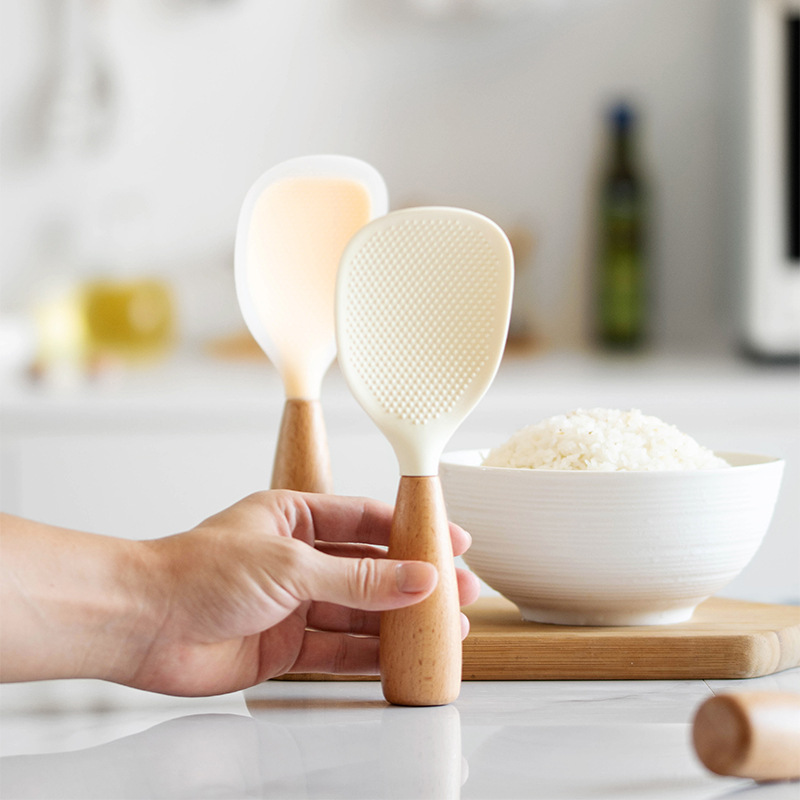 1 個シリコンスプーンノンスティック調理スプーン火傷防止ポッ - Crepe Pan Nonstick のレビューと価格
