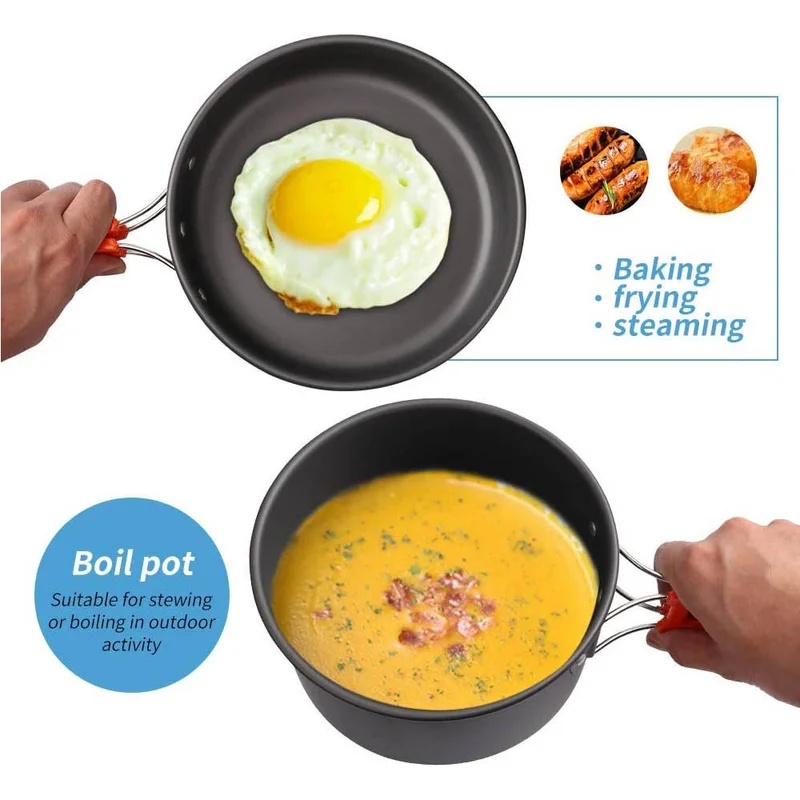キャンプクッキングセット キャンプ調理器具 旅行用食器 アウ - Crepe Pan Nonstick のレビューと価格